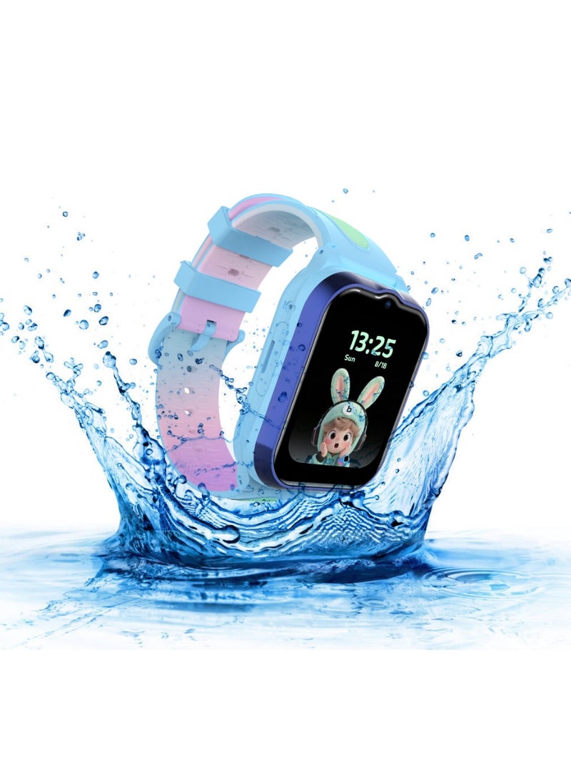 benco Genius K1 Kids 4G Watch Phone with GPS + Video Call for Kids –Free Pencil Box – Blue – Middle East Version - Image 4